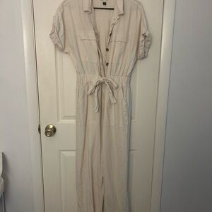 Universal Thread Cream Jumpsuit